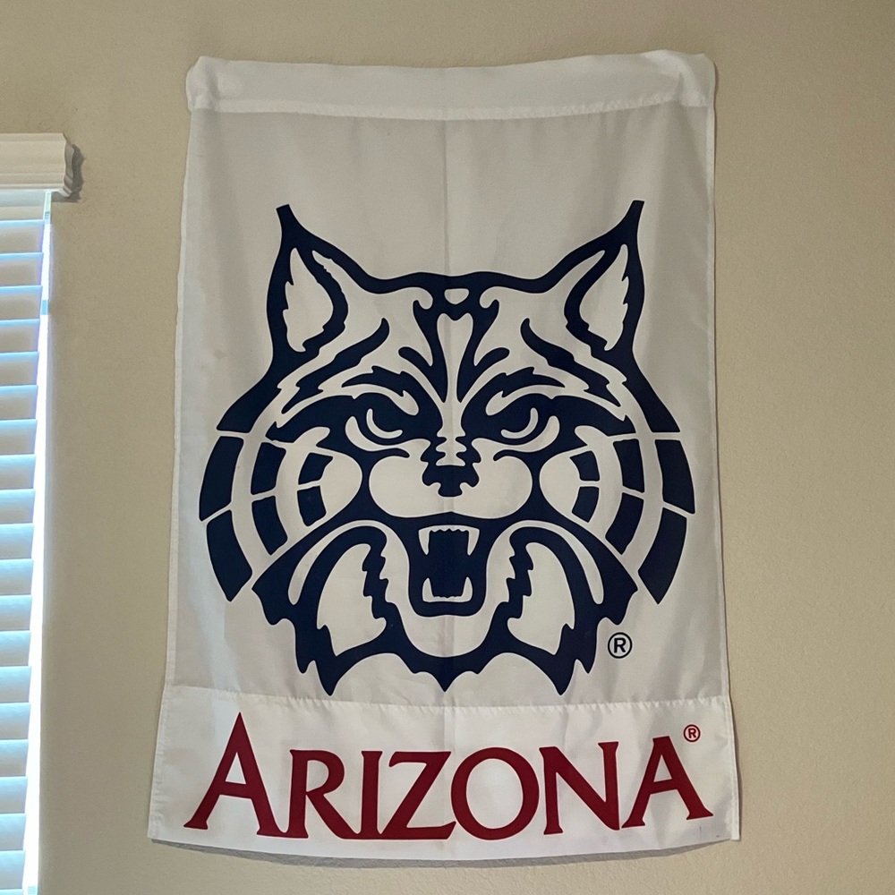 University of Arizona UofA wall flag lightly used